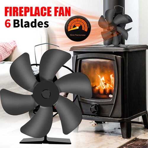 Stove fan heat - powered, wood