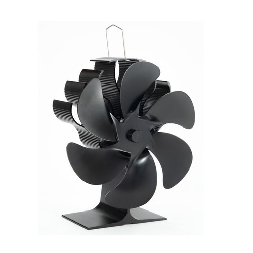 Log burner fan blade heat - log,