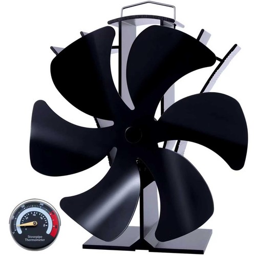 Log burner stove fan blades - log,