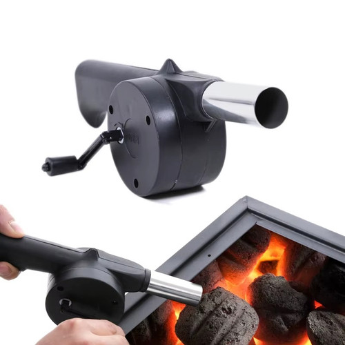 Hand cranked outdoor bbq grill - hand-cranked,
