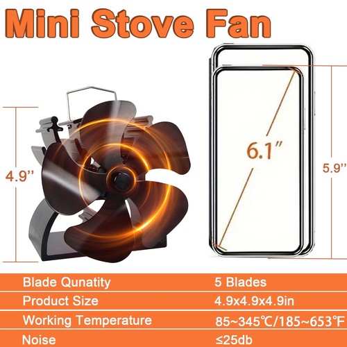 9in heat powered stove - heat,