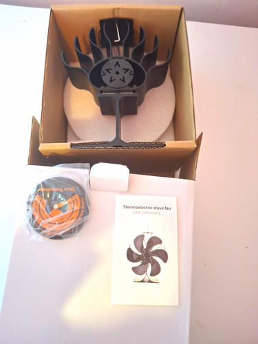 Log fire stove - fan, blade