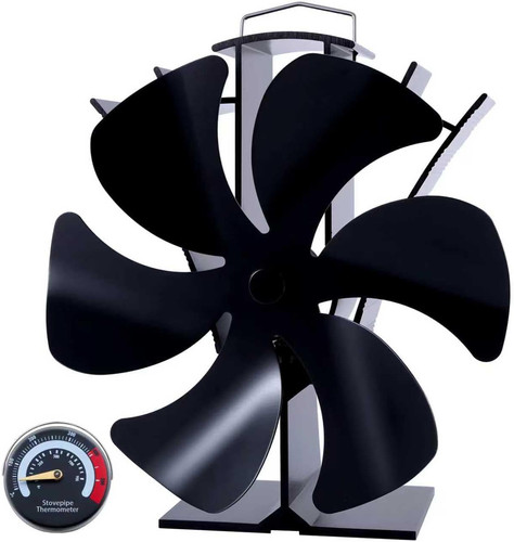 Log burner stove fan blades - stove,