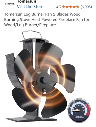 Tomersun log burner fan - tomersun, 5