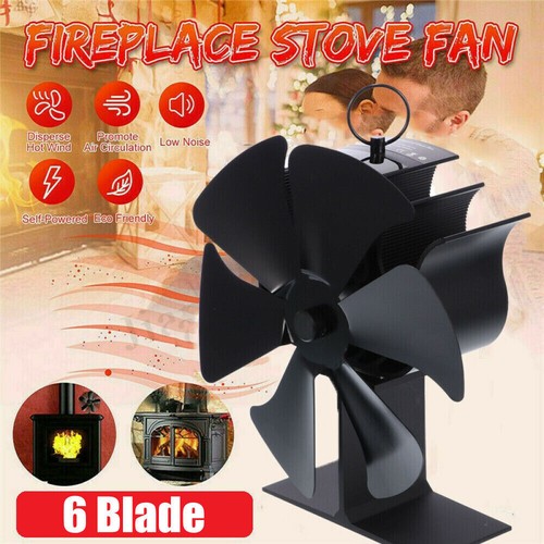 Blade stove fan heat - stove, powered