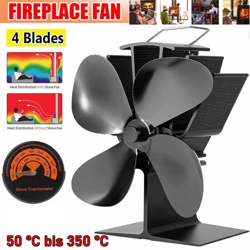 Heat powered stove top - top, fan