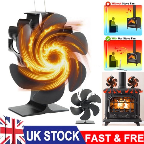 Blade heat powered stove - powered, top