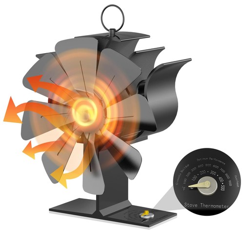 Blades heat powered stove - blades,