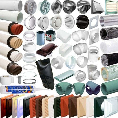 100mm plastic round ducting - 100mm,