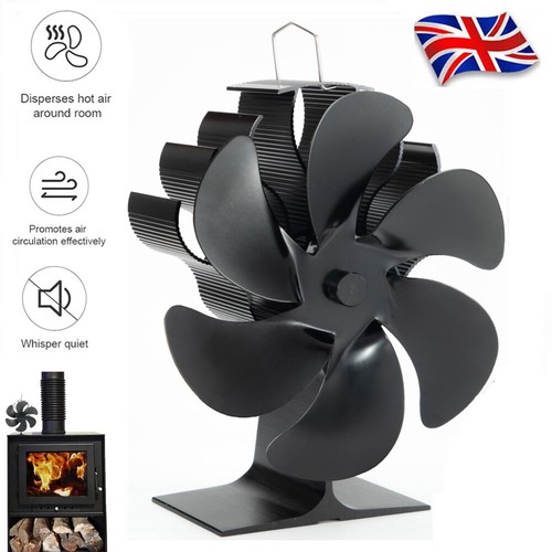 Heat powered stove fan - fan, blade