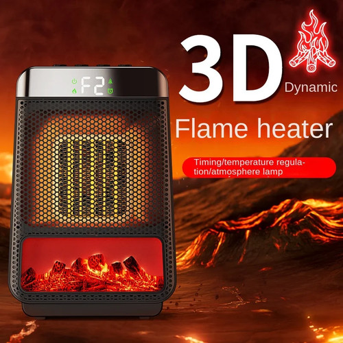 Flame effect heater - 3d,