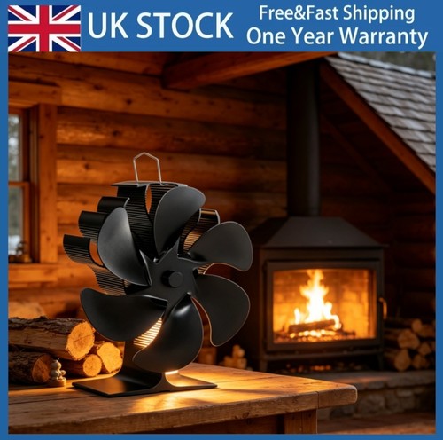 6blade heat powered stove top - heat,